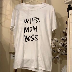 Wife mom boss T-shirt